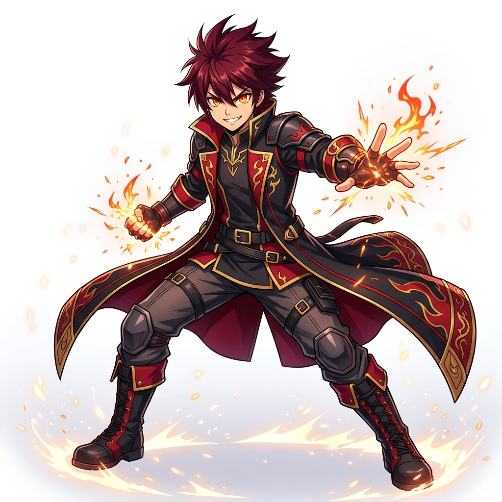 Flameblade Shonen Hero preset 1