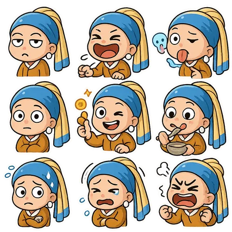 Chibi Character Sticker Pack